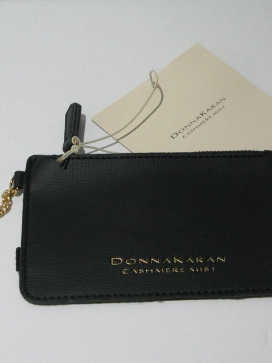 Donna Karan Handbags - Donna Karan Cashmere Mist Black Coin Purse. Wallet. Keychain. New with Tags!